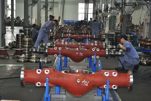 خط تجميع محاور التوجيه والقيادة