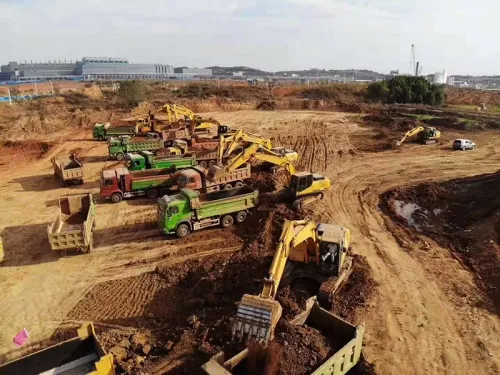 في أعمال تسوية الأرض