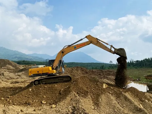 في عمليات ردم ضفاف الأنهار